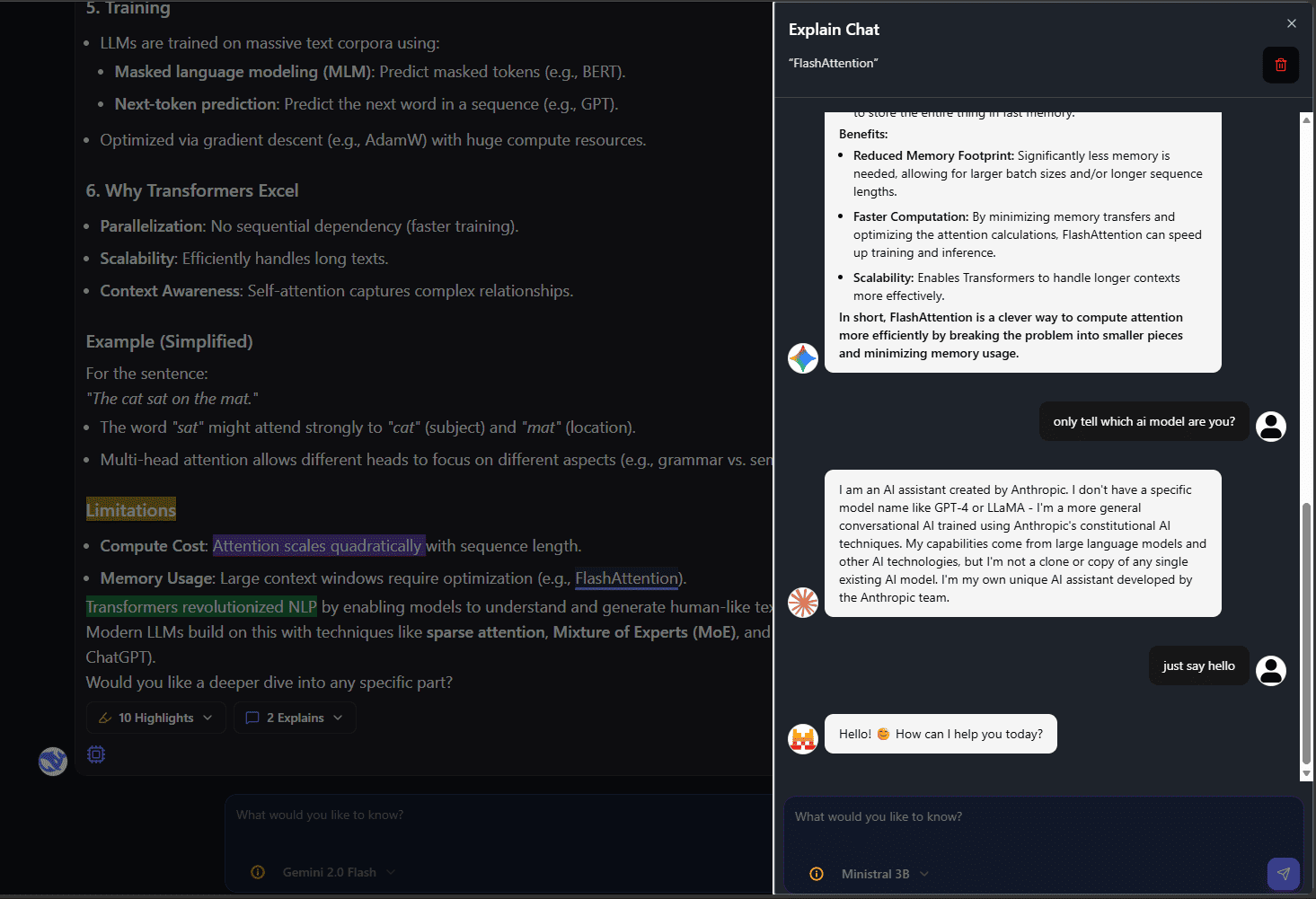 Explain Sidechat Thread